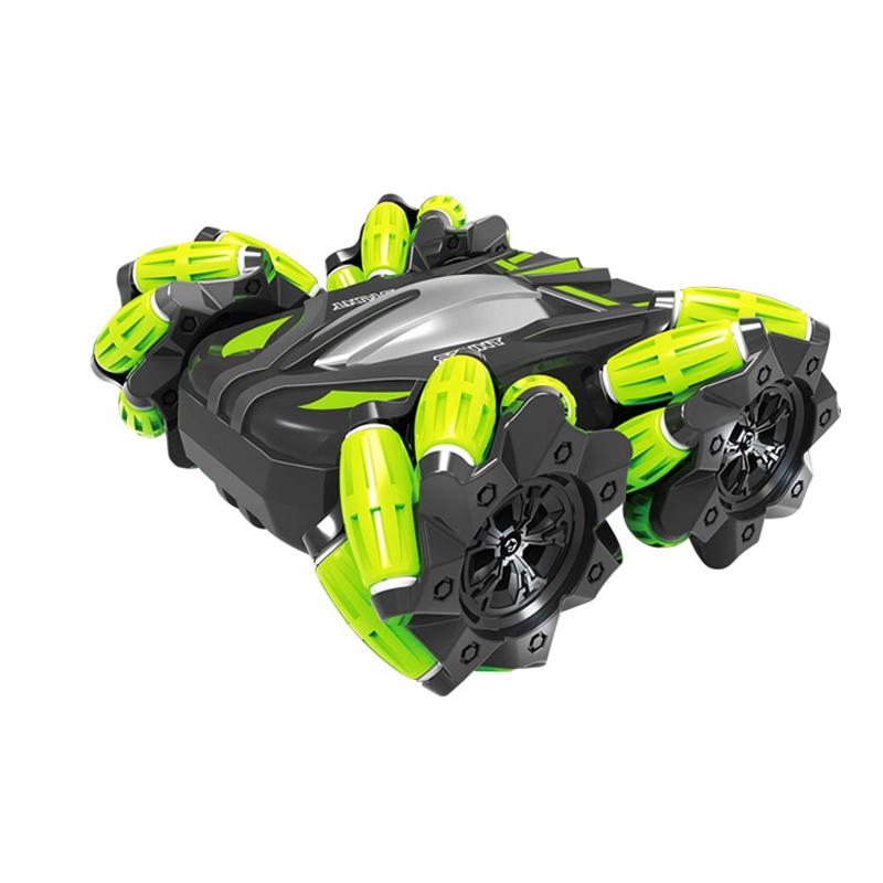 Double-sided Flip Drift Remote Control Toy Stunt Car for Children - Black Orange