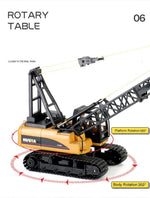 Huina RC CRANE 1:14 2.4Ghz Construction Tower Excavator Truck Toy Kids Boys Gift