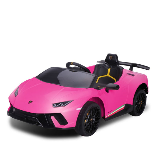 Kahuna Lamborghini Performante Kids Electric Ride On Car Remote Control by Kahuna - Pink - ToyChest.au
