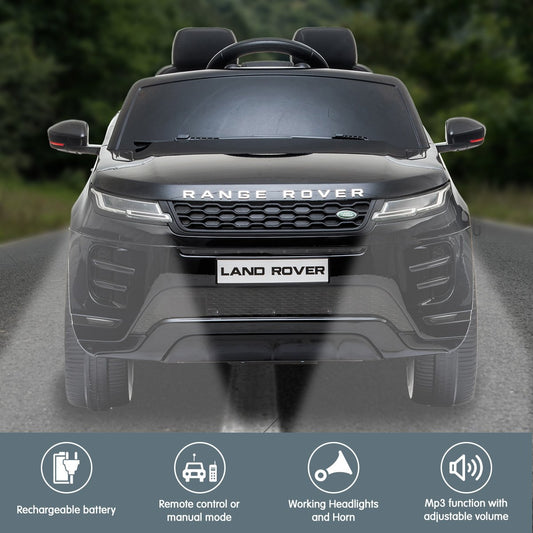 Kahuna Land Rover Licensed Kids Electric Ride On Car Remote Control - Black - ToyChest.au