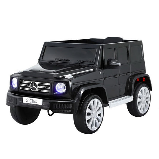 Kids Ride On Car Licensed Mercedes-Benz G500 Electric Toys Horn Remote 12V Black - ToyChest.au