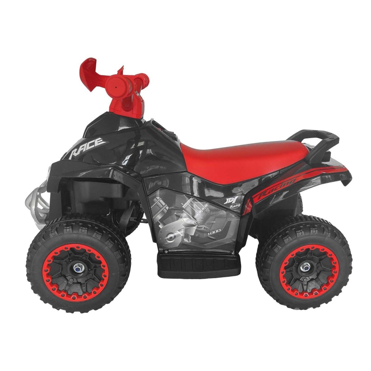 Quad Ride - on Electronic 4 Wheel ATV (Black) for Children - Up To 3km/h