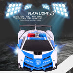 Remote Control Police Car - 4 Channels Deformable Toy