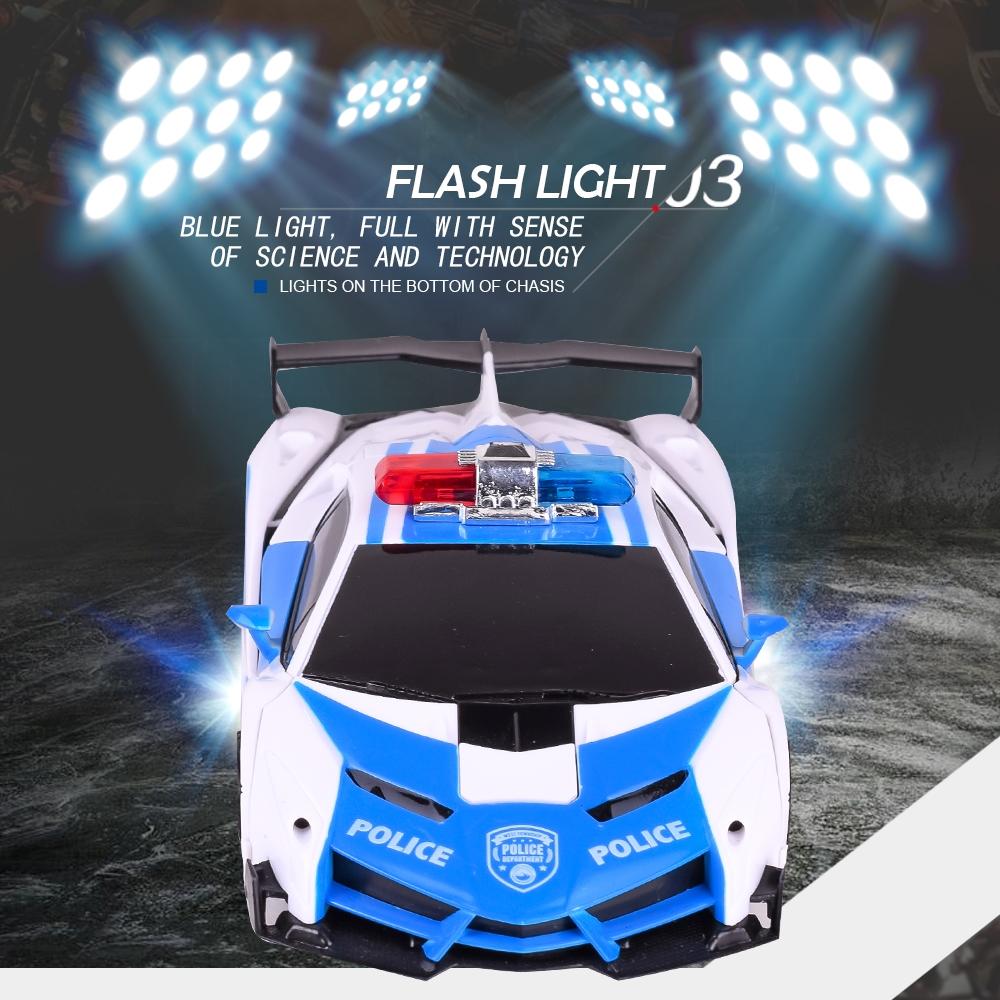 Remote-controlled Deformable Toy Car - 4 Channels - Blue