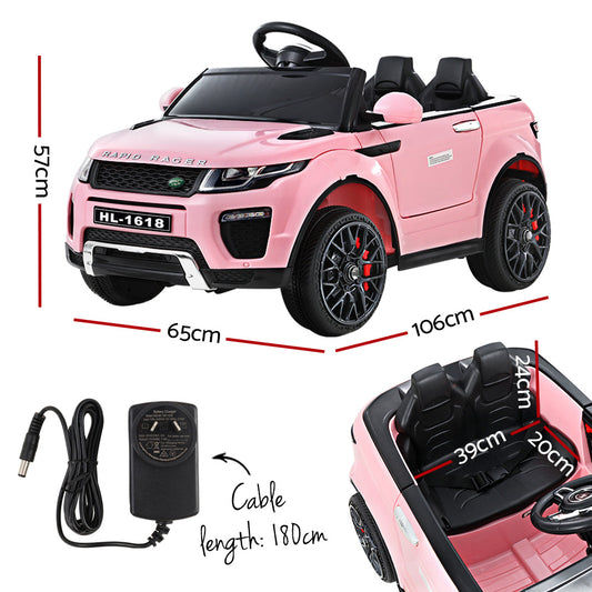 Rigo Kids Electric Ride On Car Range Rover-inspired Toy Cars Remote 12V Pink - ToyChest.au