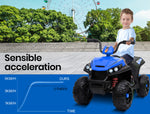 ROVO KIDS Electric Ride On ATV Quad Bike Battery Powered, Black and Blue