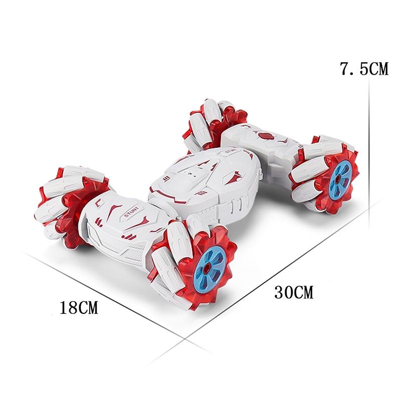 Stunt Car with 2.4g Remote Control - Single Rc Torsion Design - Red