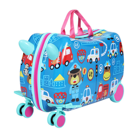 Wanderlite 17" Kids Ride On Luggage Children Suitcase Trolley Travel Car - ToyChest.au