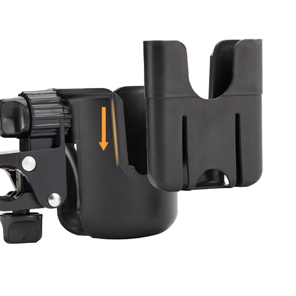 Vibe Geeks Convenient 2-in-1 Stroller Cup and Phone Holder for On-the-go Parenting - Yellow