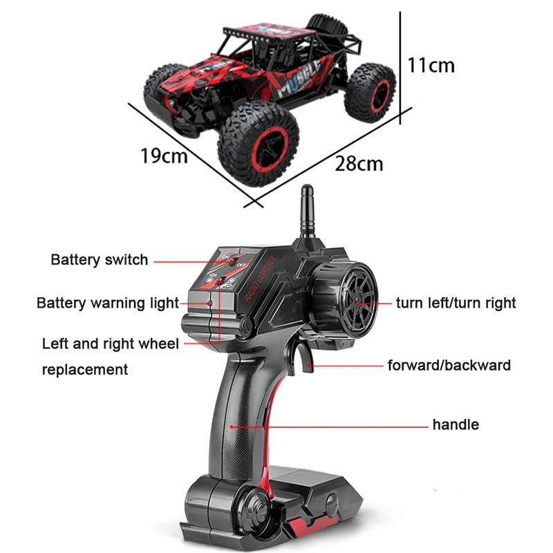 1 16 Wireless R / C Drift Car - 2.4G Remote Control Off-Road 4Wd Yellow