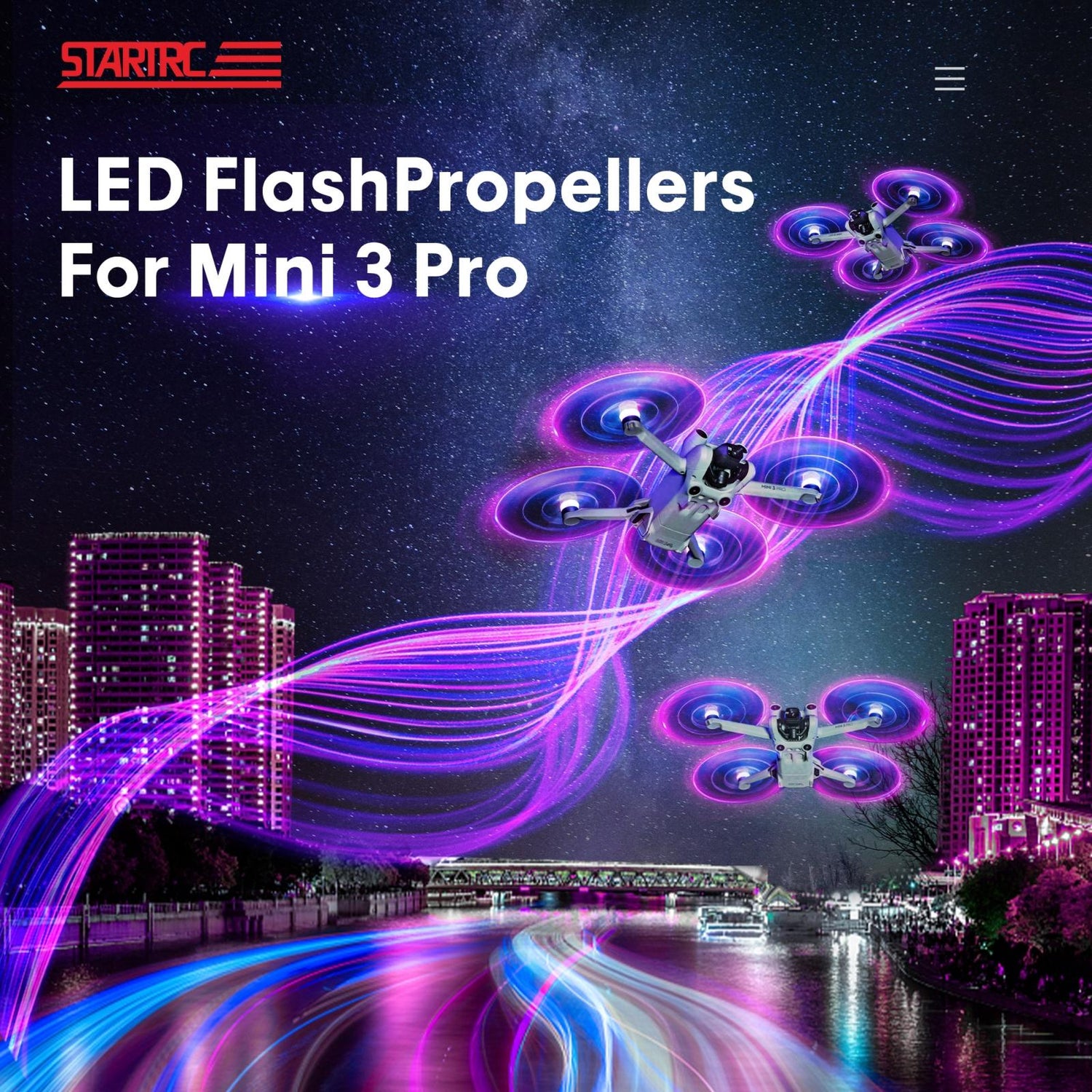 2-Pack Low Noise Led Flash Propellers