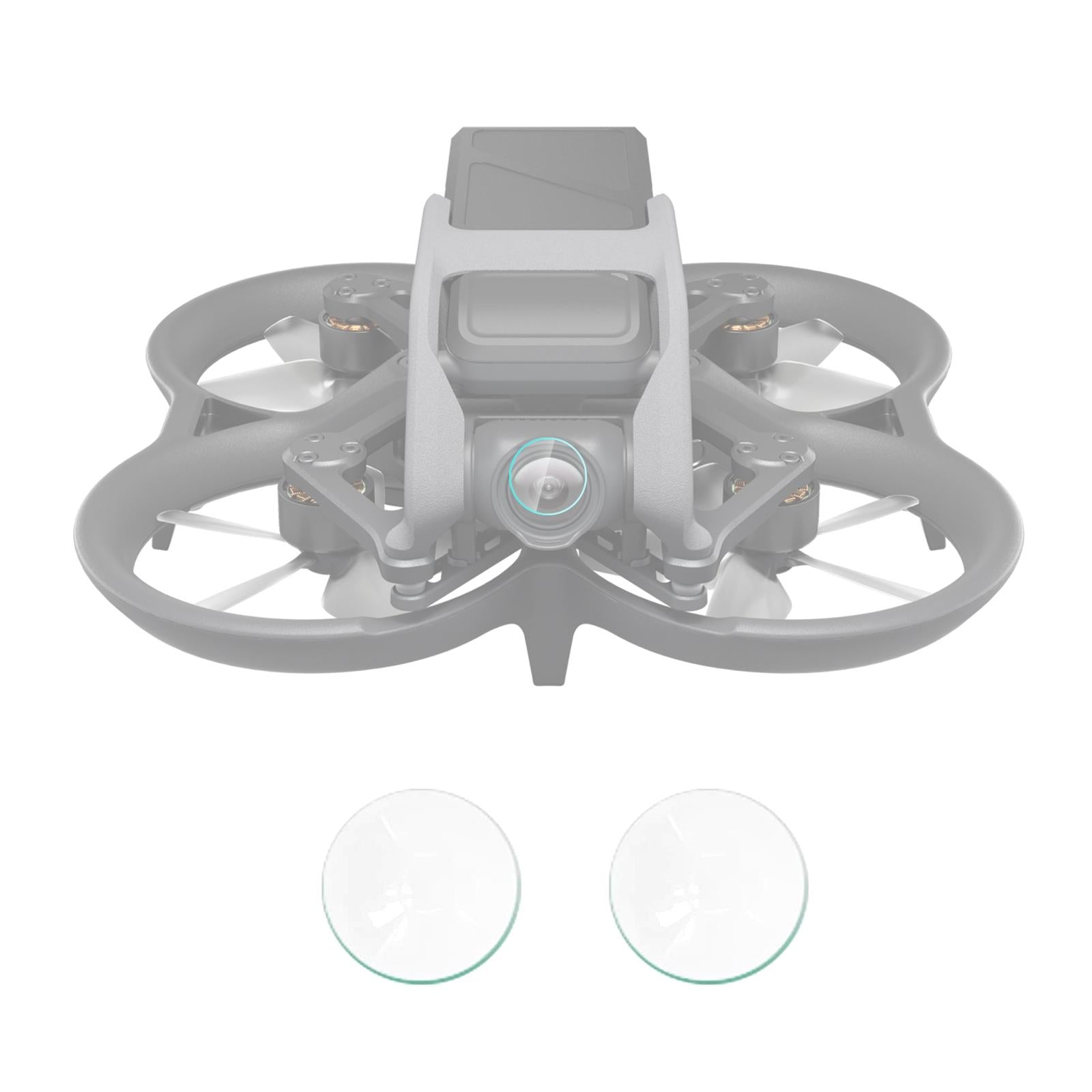 2-Pack Tempe Glass Drone Lens Film For Dji Avata