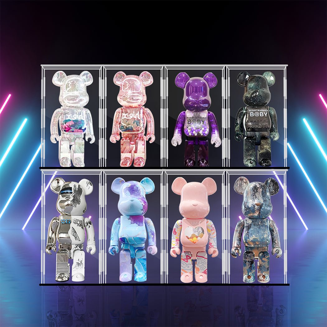 400%Bearbrick Display Case Pop Mart Black