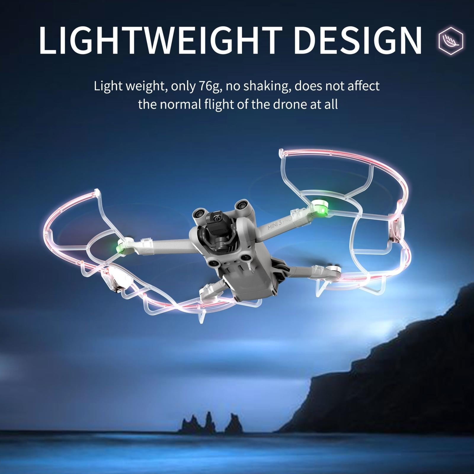 Anti-Collision Led Propeller Guards For Drones