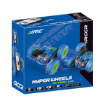 Blue Stunt Tumbling Car Toy With 2.4Ghz Remote Control