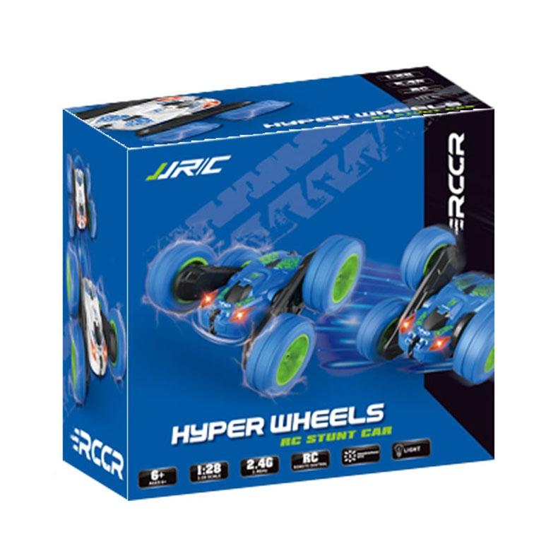 Blue Stunt Tumbling Car Toy With 2.4Ghz Remote Control