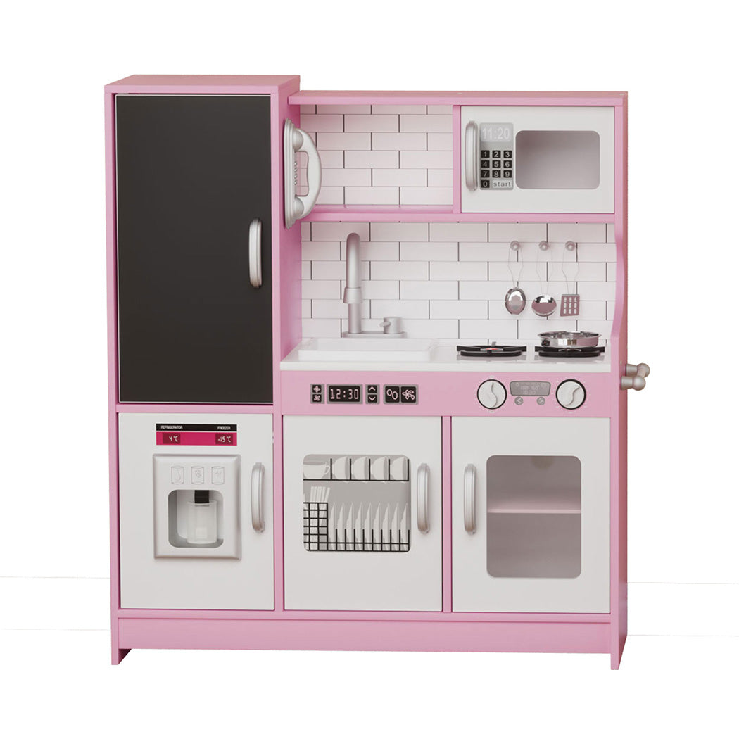 Bopeep Kids Kitchen Set Wooden Pretend Play Cooking Toy