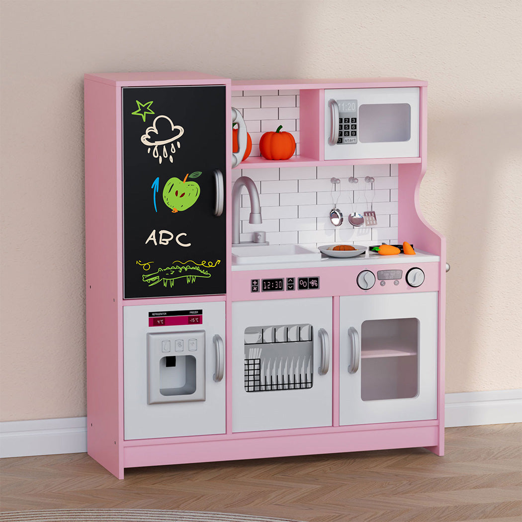 Bopeep Kids Kitchen Set Wooden Pretend Play Cooking Toy