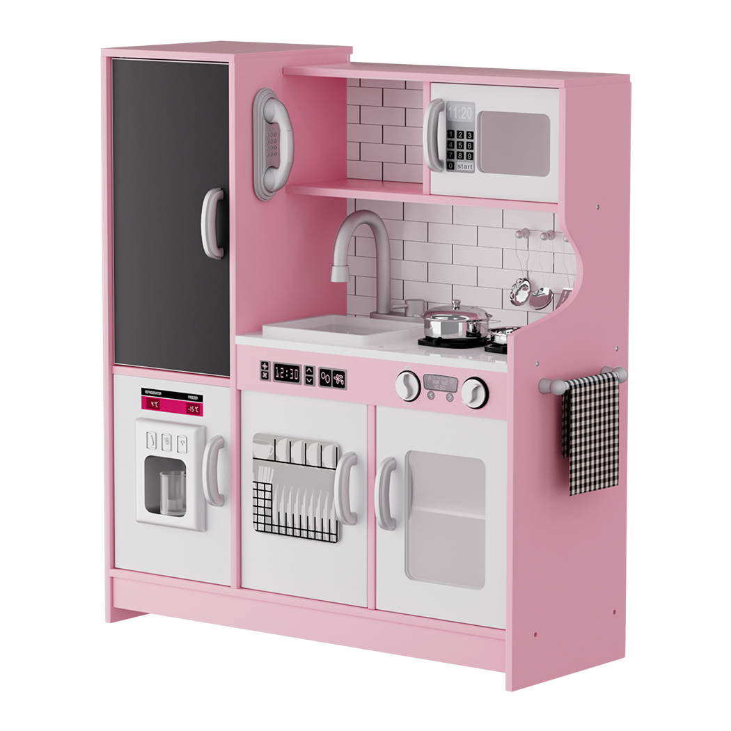 Bopeep Kids Kitchen Set Wooden Pretend Play Cooking Toy