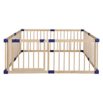 BoPeep Kids Playpen Wooden Baby Safety Large