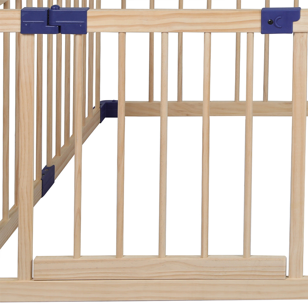 BoPeep Kids Playpen Wooden Baby Safety Large