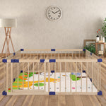 BoPeep Kids Playpen Wooden Baby Safety Medium