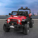BoPeep Kids Ride On Car Electric Jeep Red
