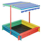 Bopeep Kids Wooden Sandbox 120X120CM