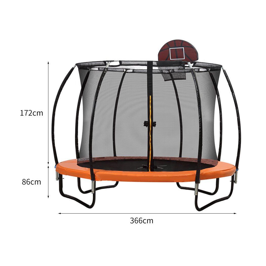 Centra 12FT Trampoline Round Trampolines 30 W