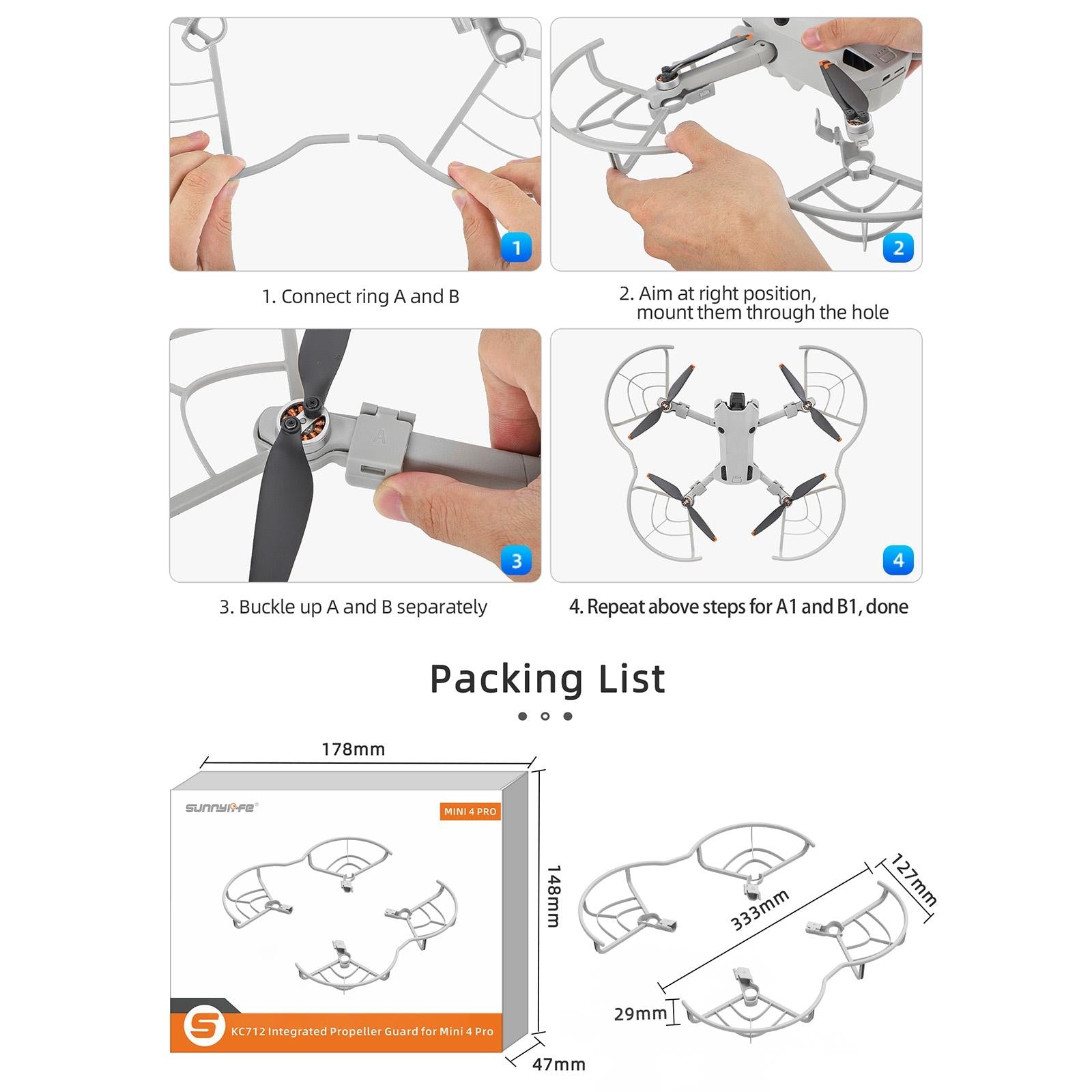 Drone Propeller Guard For Anti-Collision Protection