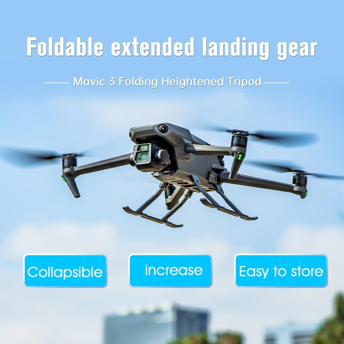 Foldable Landing Gear Extender For Dji Mavic 3
