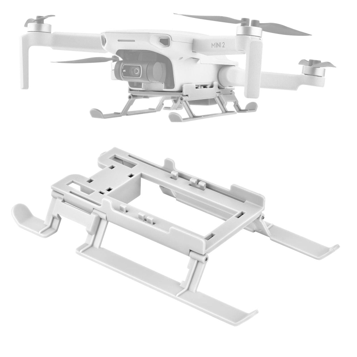 Foldable Landing Gear Extender For Dji Mini 2 / Mavic Mini With Led Night Light