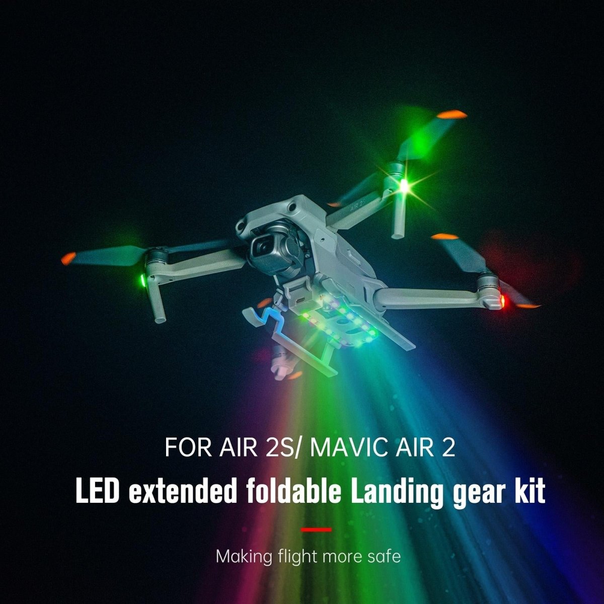 Foldable Landing Gear For Dji Air 2S - Anti - Fall & Heightened