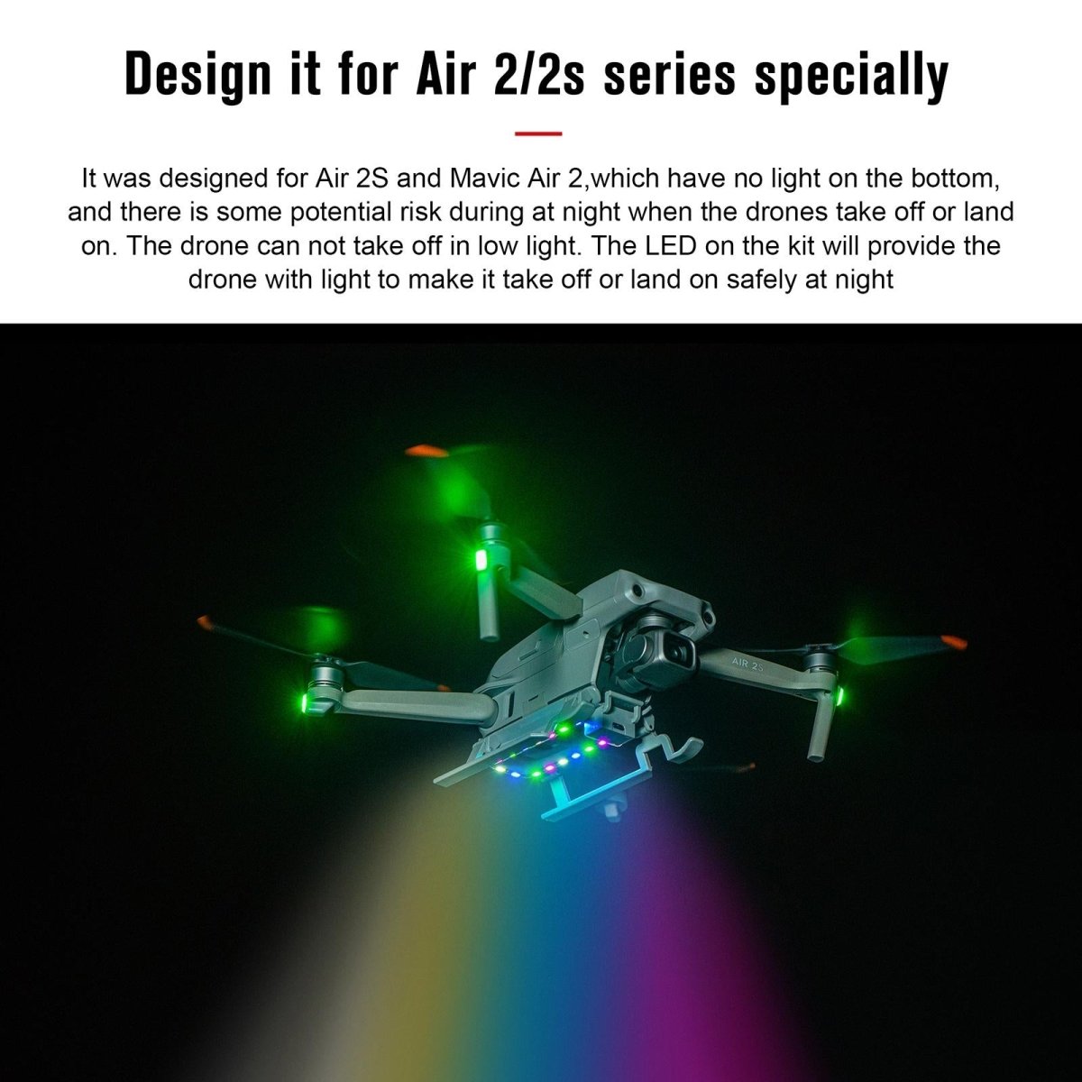 Foldable Landing Gear For Dji Air 2S - Anti - Fall & Heightened