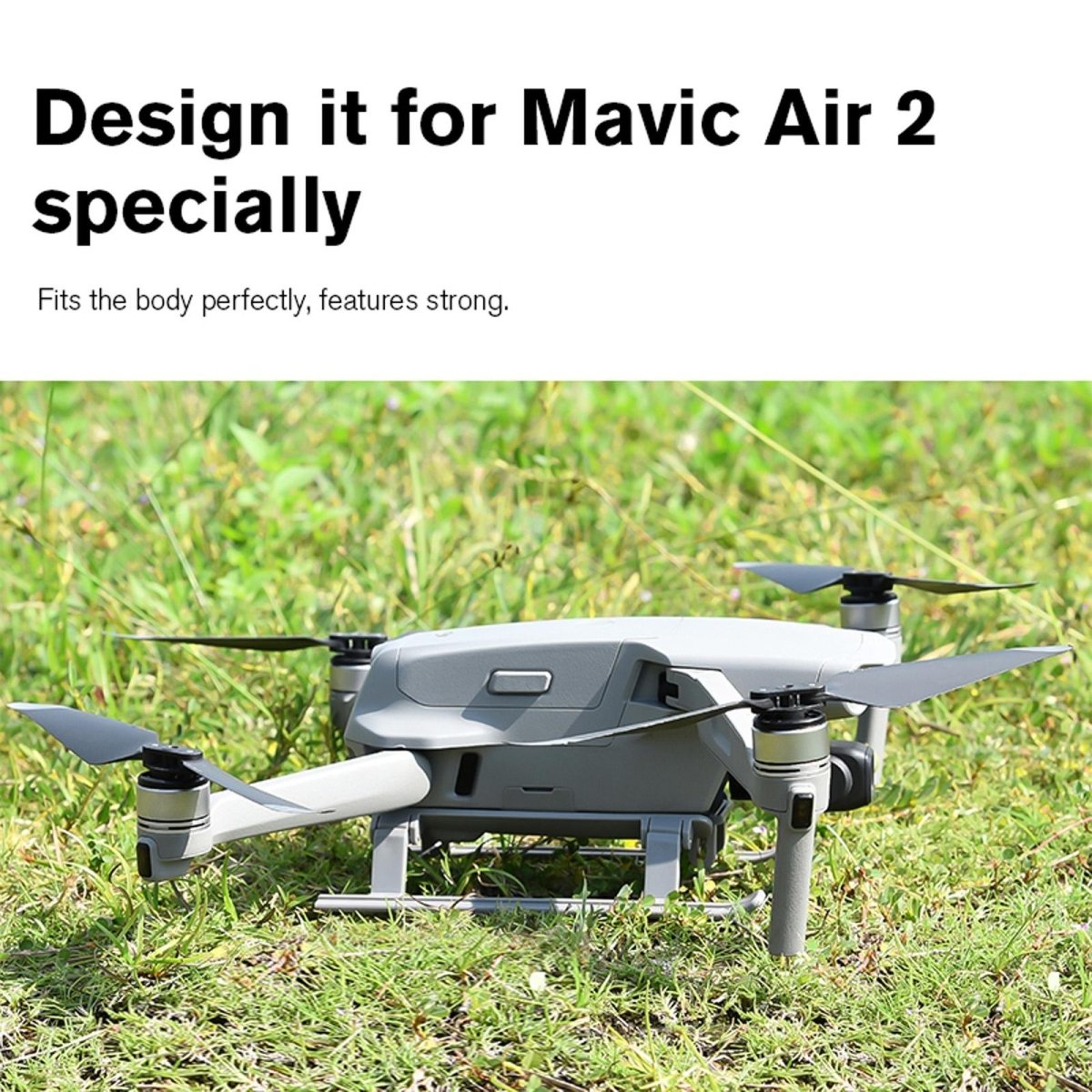 Heightened Landing Gear For Dji Mavic Air 2 / 2S - Anti - Fall & Anti - Dirt