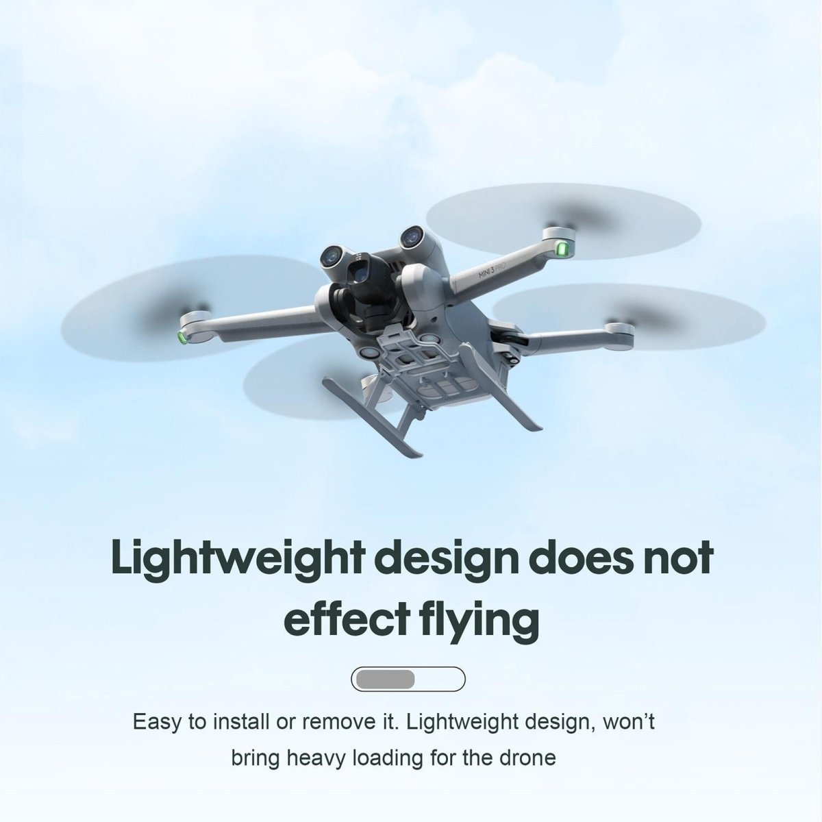 Heightened Landing Gear For Dji Mini 3 Pro - Anti - Fall Anti - Dirt Folding