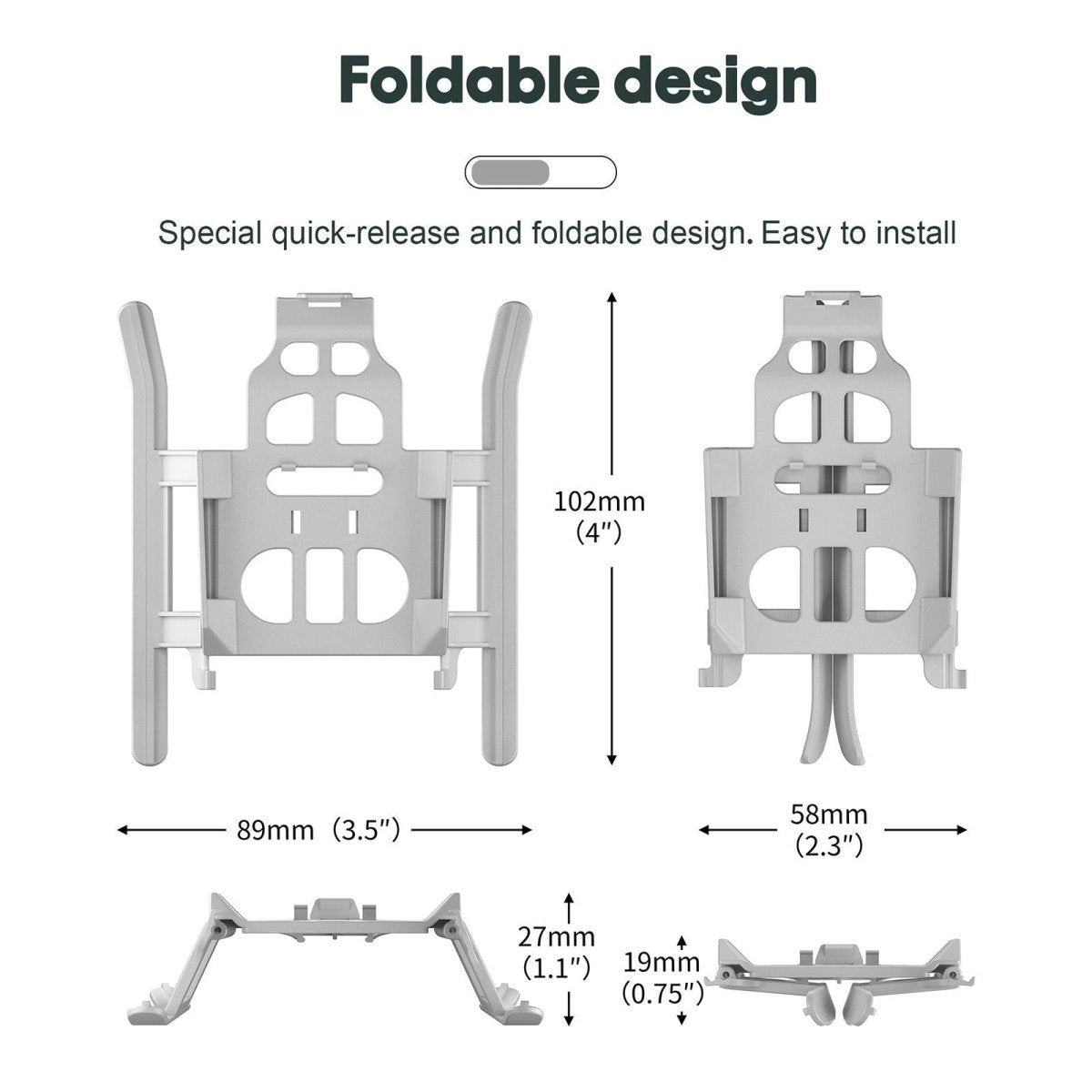 Heightened Landing Gear For Dji Mini 3 Pro - Anti - Fall Anti - Dirt Folding