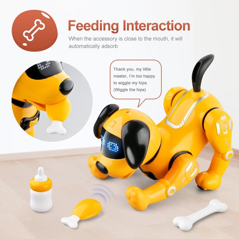 Programmable Rc Robot Dog Toy - Yellow
