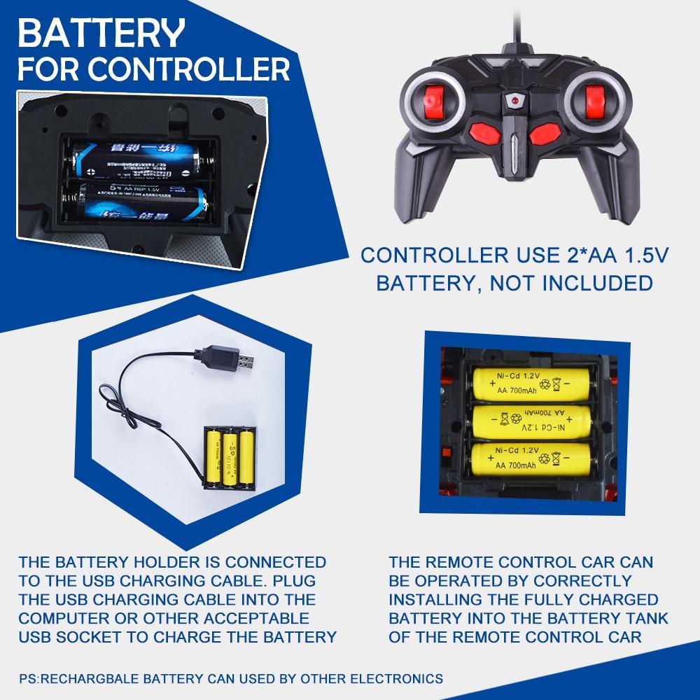 Remote Control Deformed Car - 4 Channels Blue