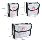 Securely Store 2 Li - Po Batteries For Dji Fpv Combo With Explosion - Proof Bag