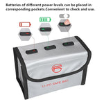 Securely Store 2 Li - Po Batteries For Dji Fpv Combo With Explosion - Proof Bag