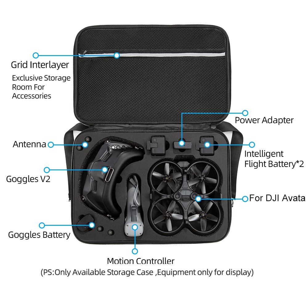 Shockproof Dji Avata Carrying Case - Large 39X28X15Cm