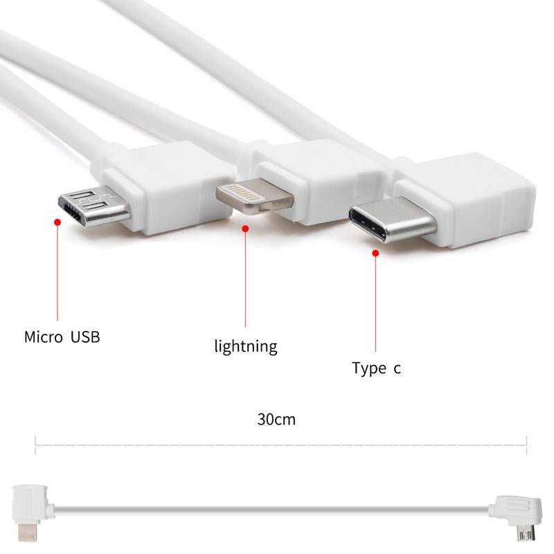 Universal Connector Cable For Dji Mavic Mini / Air And Shark Remote - Compatible With Multiple Devices