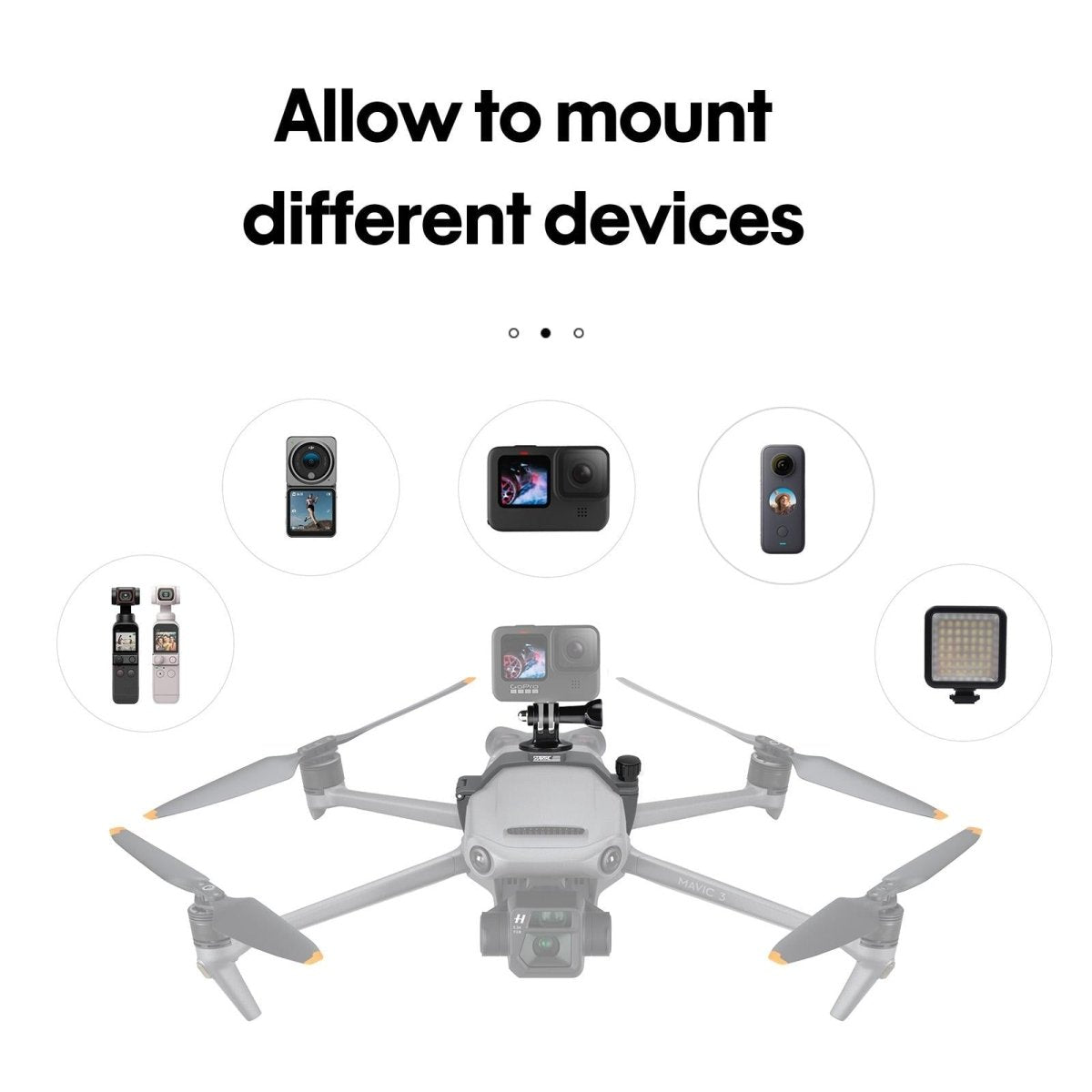 Universal Shock Mount For Dji Mavic 3 Expansion