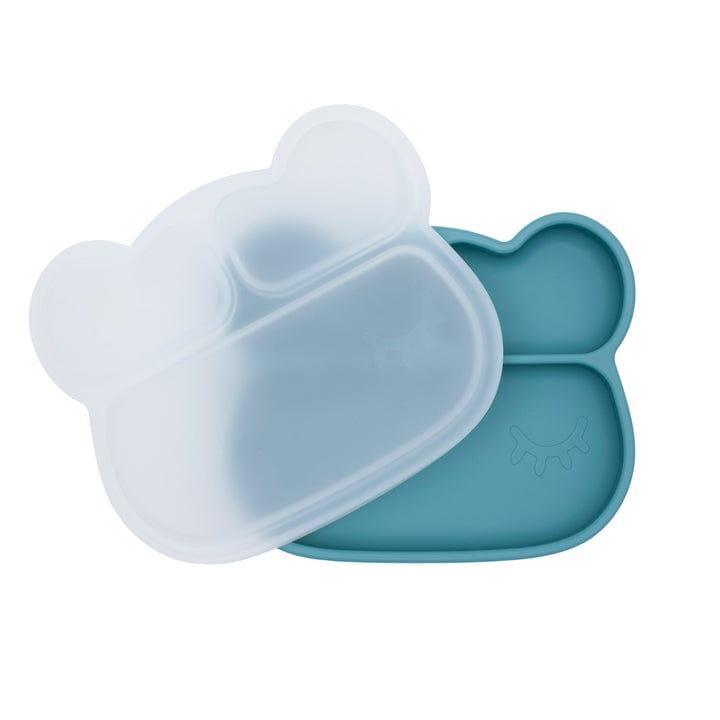 We Might Be Tiny Bear Stickie Plate - Blue Dusk Lid - '9356877165146 Toy Chest Australia 5