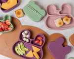 We Might Be Tiny Bunny Stickie Plate Plum - '0794712482116 Toy Chest Australia 2