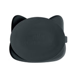 We Might Be Tiny Cat Stickie Plate - Charcoal Plate - '0735850225241 Toy Chest Australia 2