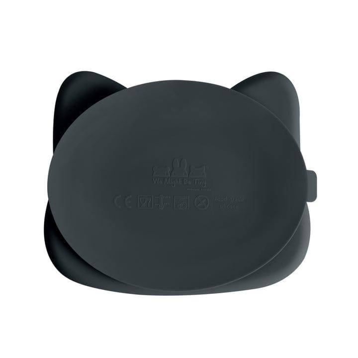 We Might Be Tiny Cat Stickie Plate - Charcoal Plate - '0735850225241 Toy Chest Australia 2