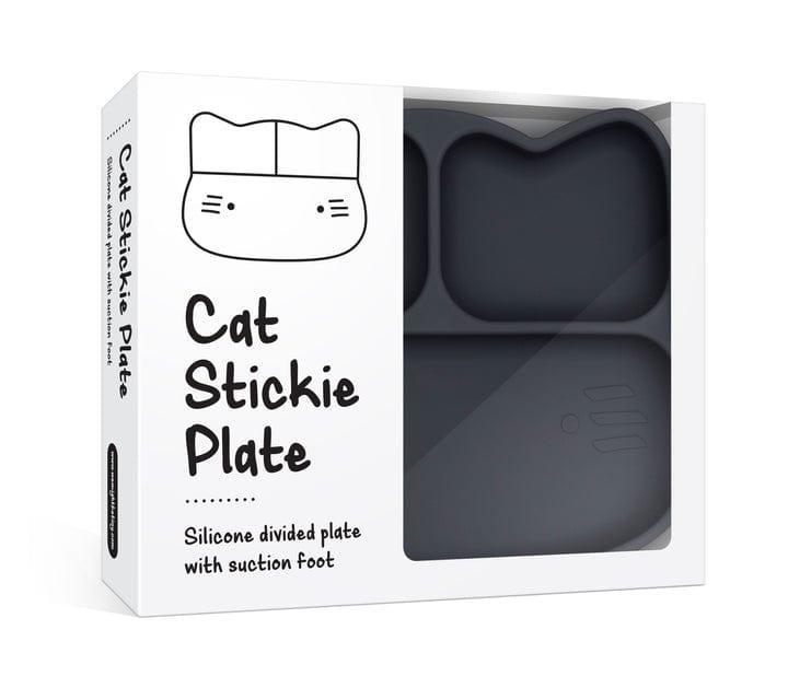 We Might Be Tiny Cat Stickie Plate - Charcoal Plate - '0735850225241 Toy Chest Australia 4