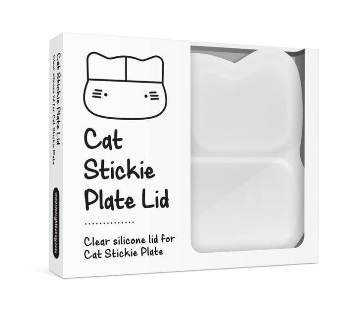 We Might Be Tiny Cat Stickie Plate - Charcoal Lid - '0735850225319 Toy Chest Australia 5